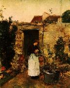Childe Hassam The Garden Door Spain oil painting reproduction
